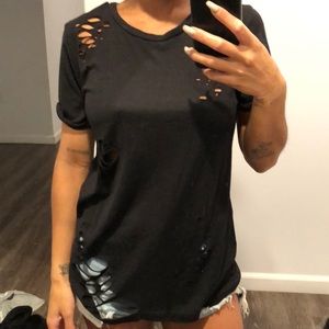 * NWT distressed tee